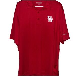 Columbia Golf university of Houston Men's Large Performance Polo Shirt 2XL XXL
